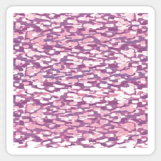 Sideways Mini Strokes | Purple and Pink Hues Sticker